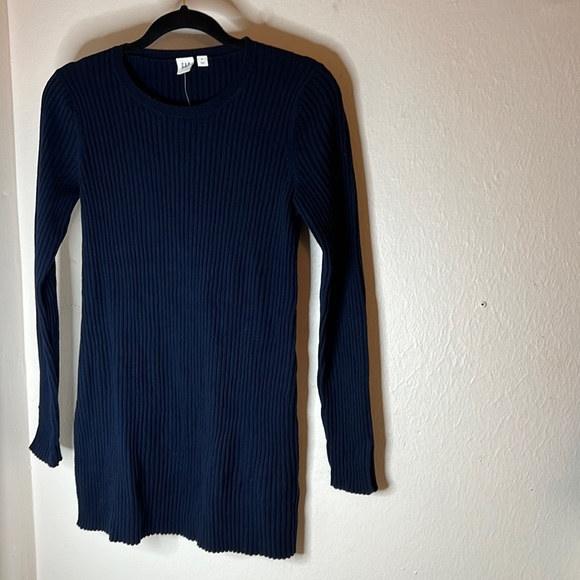 GAP Rib Cozy Tunic, Navy, M - Picture 2 of 10